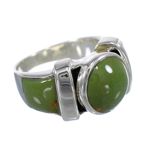 Silver And Turquoise Jewelry Ring Size 4-3/4 VX61498